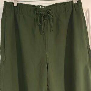 Madewell Green Drawstring Track Trouser Women’s Jogger Drawstring Pants Sz M